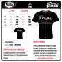 Fairtex TST178 Футболка Тайский Бокс Черная с Серебром